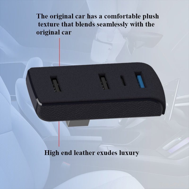 Tesla Model 3 / Y Glove Box USB Hub & Docking Station ( LEFT HAND DRIVE ONLY ) - TESLARY Tesla Shop Accessories Europe Nederlands Ireland Deutschland Espana Alicante France Italia