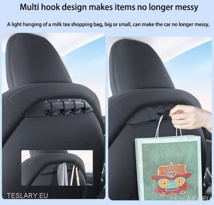 Tesla Model 3 / Y & Highland Hidden Hook for Back of Passenger or Driver Seats - TESLARY Tesla Shop Accessories Europe Nederlands Dublin Cork Ireland Deutschland Espana Alicante France Italia