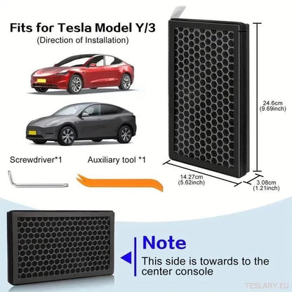 Tesla 3/Y Passenger Air Filter Replacement ( 2 Pieces ) - TESLARY Tesla Shop Accessories Europe Nederlands Ireland Deutschland Espana Alicante France Italia