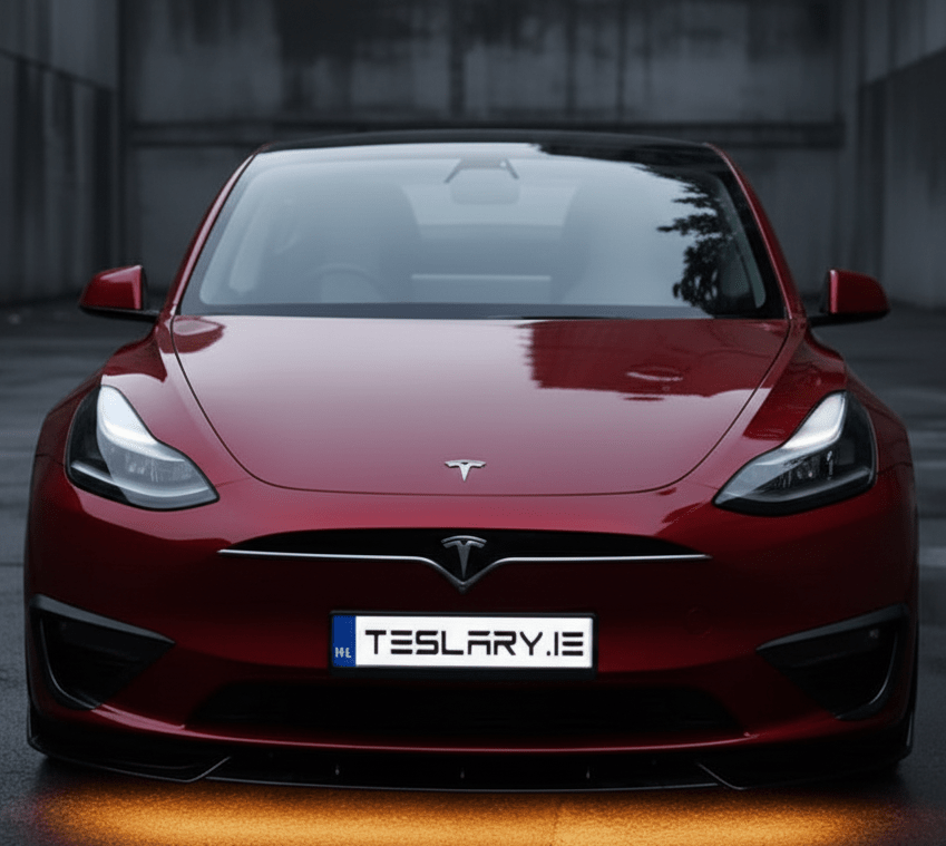 Tesla Model 3 / Y Real Plastic Front Grill ( Tesla X Style ) with Logo - TESLARY Tesla Shop Accessories Europe Nederlands Dublin Cork Ireland Deutschland Espana Alicante France Italia