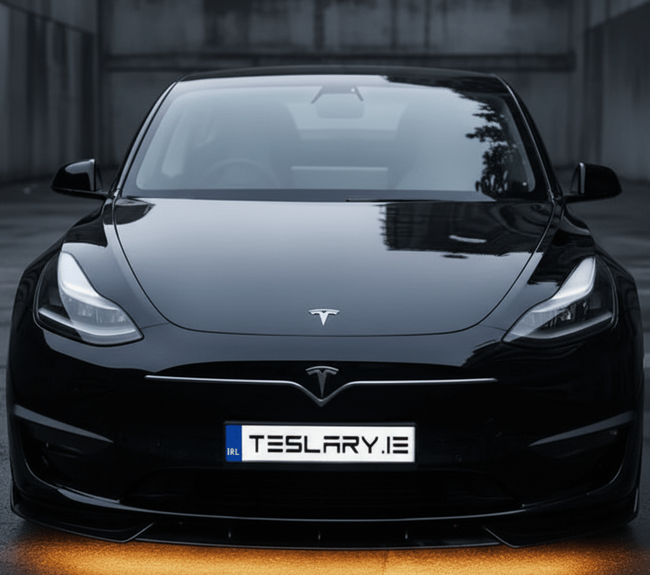 Tesla Model 3 / Y Real Plastic Front Grill ( Tesla X Style ) with Logo - TESLARY Tesla Shop Accessories Europe Nederlands Dublin Cork Ireland Deutschland Espana Alicante France Italia