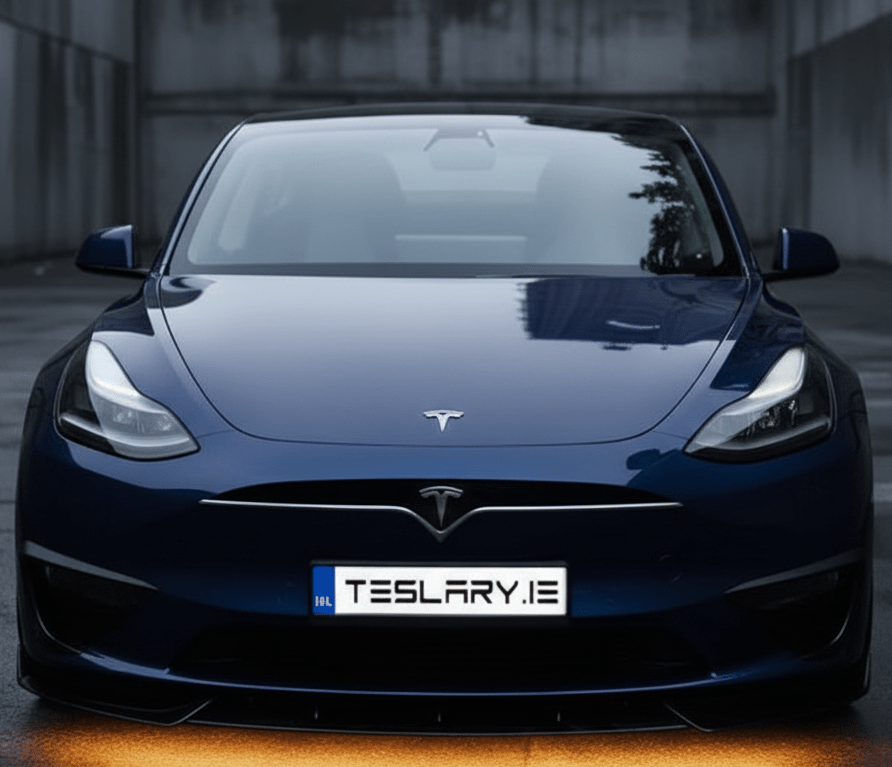 Tesla Model 3 / Y Real Plastic Front Grill ( Tesla X Style ) with Logo - TESLARY Tesla Shop Accessories Europe Nederlands Dublin Cork Ireland Deutschland Espana Alicante France Italia