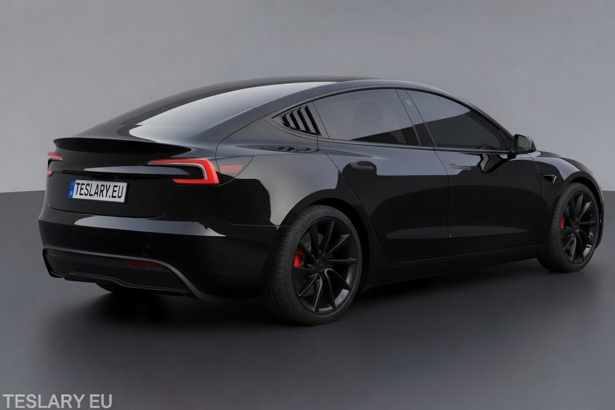 Tesla Model 3 Window Louver Sports Panels for Side Carbon Black or Black Matte or Gloss Buy from Europes TESLARY.EU