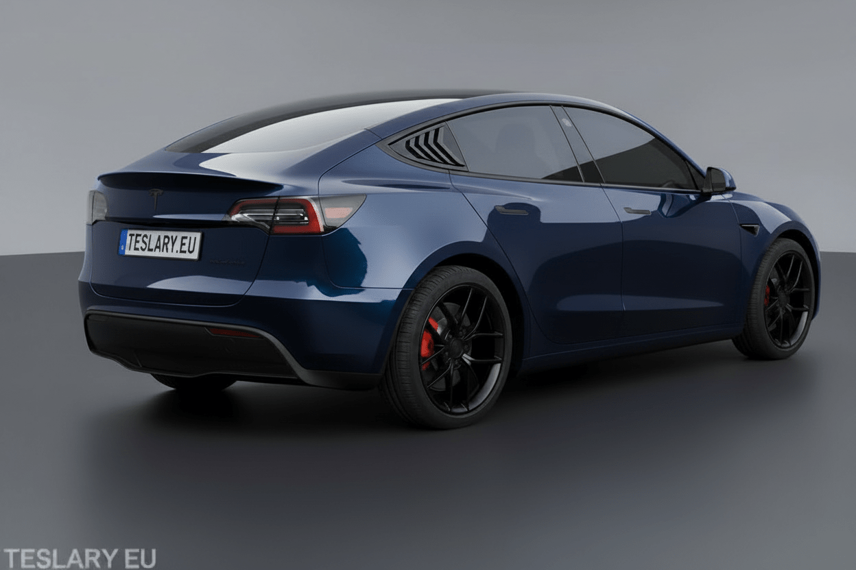 Tesla Model 3 / Y Sports Style Louver Side Windows Splitters ( 2 Pieces ) - TESLARY Tesla Shop Accessories Europe Nederlands Dublin Cork Ireland Deutschland Espana Alicante France Italia