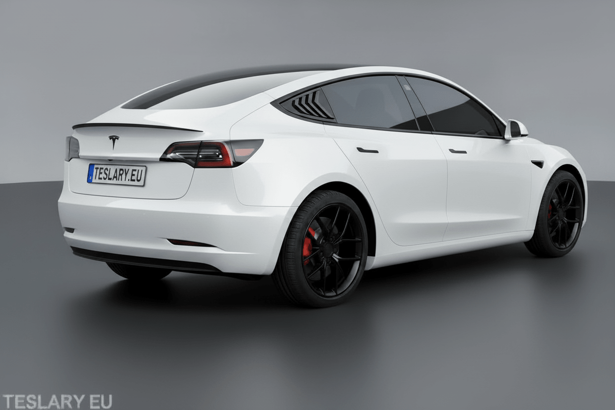 Tesla Model 3 / Y Sports Style Louver Side Windows Splitters ( 2 Pieces ) - TESLARY Tesla Shop Accessories Europe Nederlands Dublin Cork Ireland Deutschland Espana Alicante France Italia