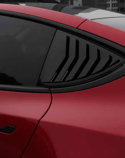 Tesla Model 3 / Y Sports Style Louver Side Windows Splitters ( 2 Pieces ) - TESLARY Tesla Shop Accessories Europe Nederlands Dublin Cork Ireland Deutschland Espana Alicante France Italia