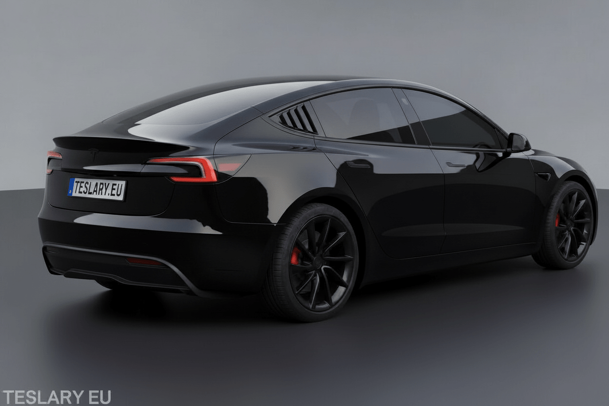 Tesla Model 3 / Y Sports Style Louver Side Windows Splitters ( 2 Pieces ) - TESLARY Tesla Shop Accessories Europe Nederlands Dublin Cork Ireland Deutschland Espana Alicante France Italia