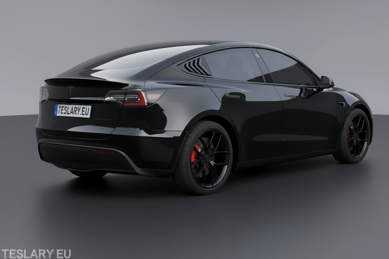Tesla Model 3 / Y Sports Style Louver Side Windows Splitters ( 2 Pieces ) - TESLARY Tesla Shop Accessories Europe Nederlands Dublin Cork Ireland Deutschland Espana Alicante France Italia