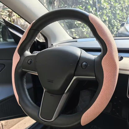 Tesla Model 3 / Y Ultra Thin Summer Sweat Absorbing Steering Wheel Cover - TESLARY Tesla Shop Accessories Europe Nederlands Dublin Cork Ireland Deutschland Espana Alicante France Italia