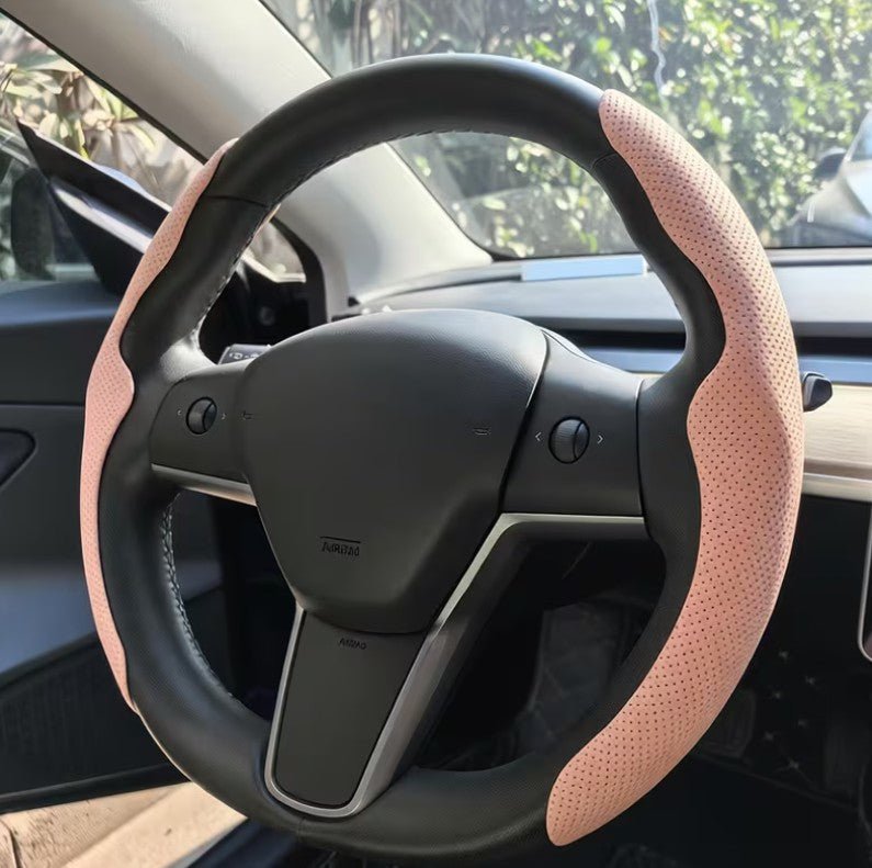 Tesla Model 3 / Y Ultra Thin Summer Sweat Absorbing Steering Wheel Cover - TESLARY Tesla Shop Accessories Europe Nederlands Dublin Cork Ireland Deutschland Espana Alicante France Italia