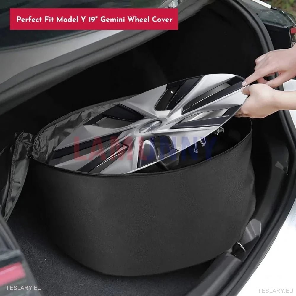 Tesla Model 3 Y Wheel Cover Storage Bag for 18"or 19" - TESLARY Tesla Shop Accessories Europe Nederlands Dublin Cork Ireland Deutschland Espana Alicante France Italia
