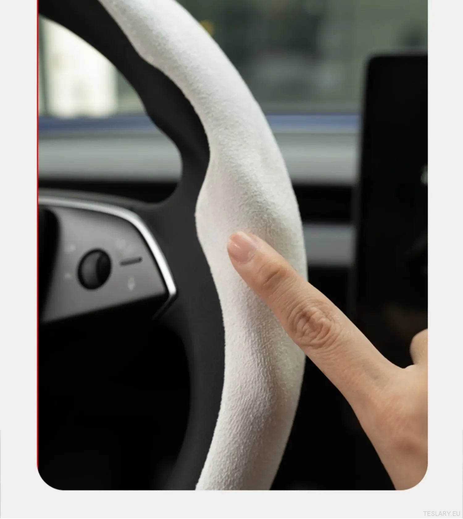 Tesla Model 3 / YUltra - Thin Steering Wheel Cover - TESLARY Tesla Shop Accessories Europe Nederlands Dublin Cork Ireland Deutschland Espana Alicante France Italia