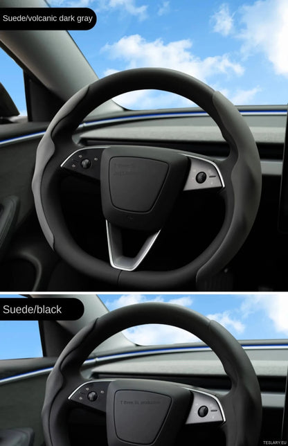Tesla Model 3 / YUltra - Thin Steering Wheel Cover - TESLARY Tesla Shop Accessories Europe Nederlands Dublin Cork Ireland Deutschland Espana Alicante France Italia