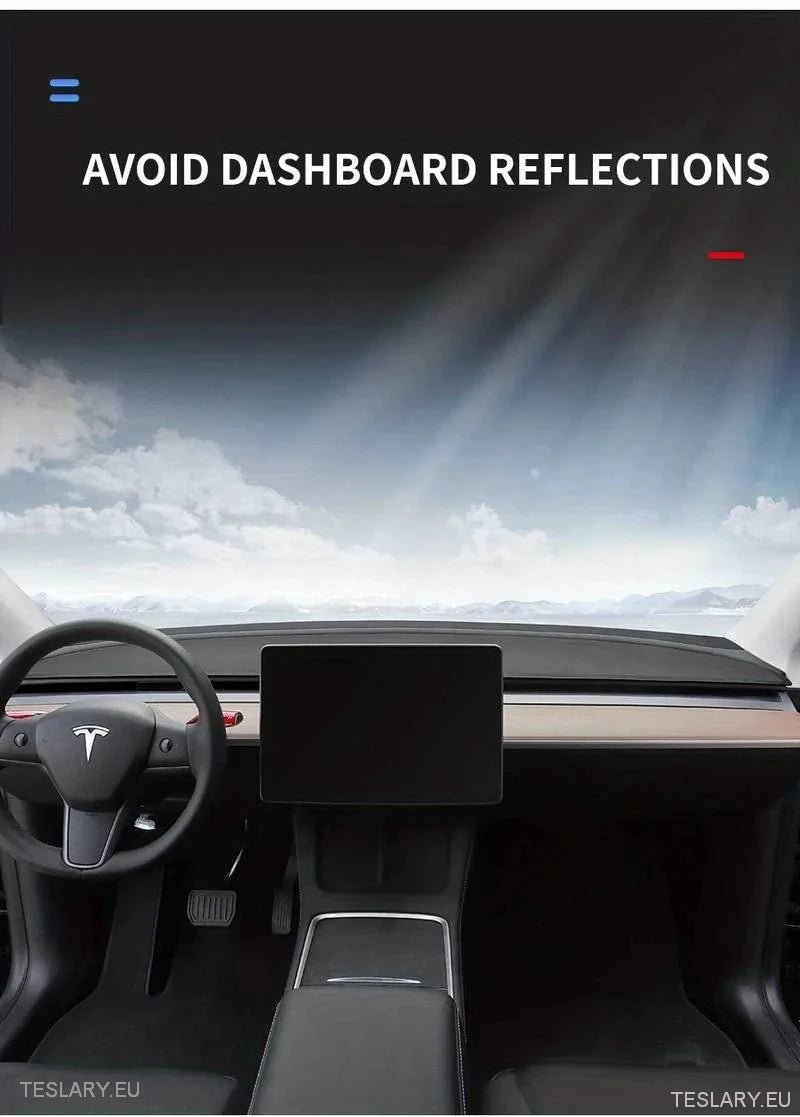 Tesla Model 3/Y Interior Dash Cover - Tesla Shop Europe - TESLARY.IE Ireland - France boutique- Deutschland Geschäft- España comercio - Nederland winkel- TESLARY.IE