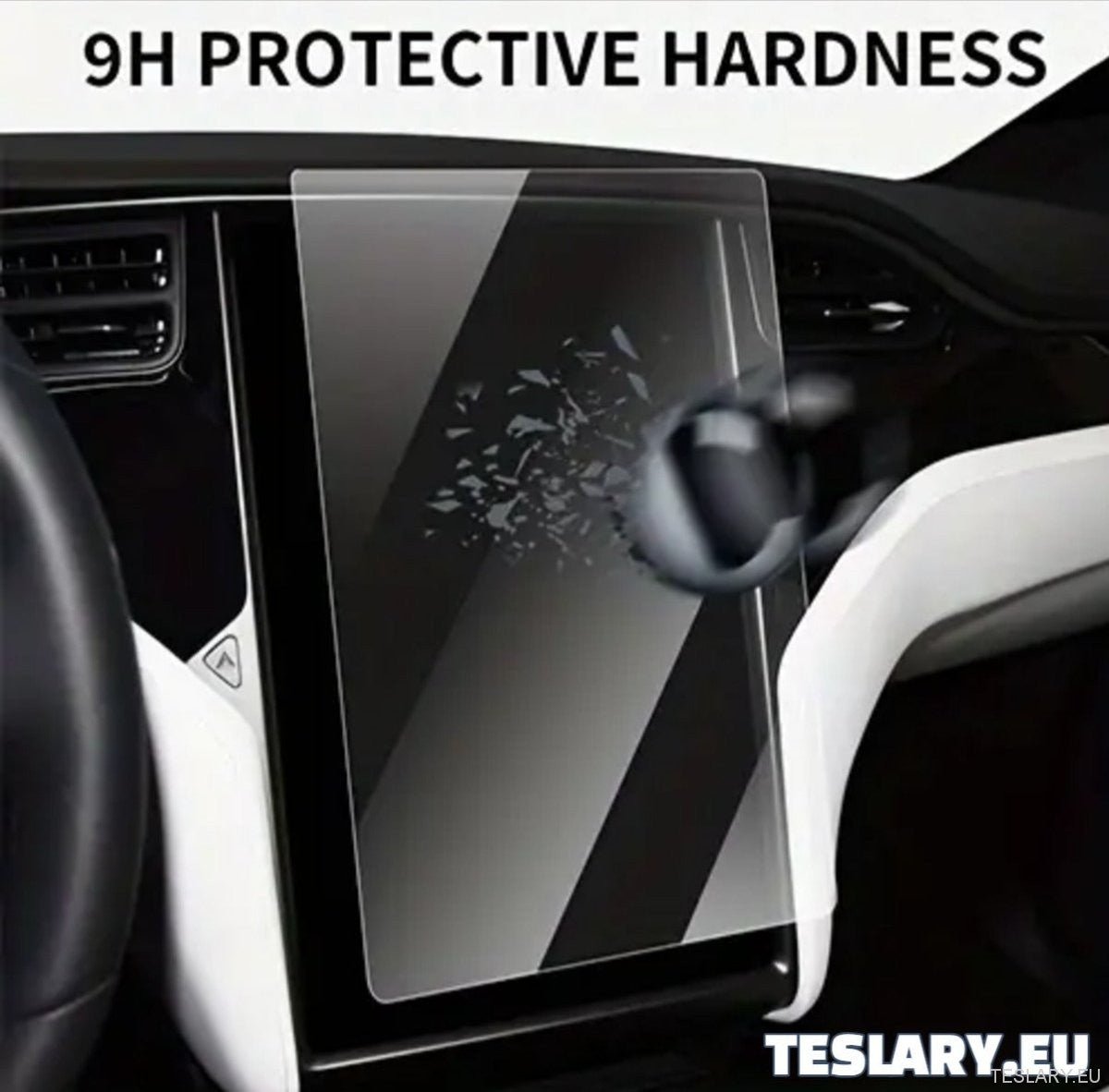 Tesla Model S / X Tempered Glass Screen Protector - TESLARY Tesla Shop Accessories Europe Nederlands Dublin Cork Ireland Deutschland Espana Alicante France Italia