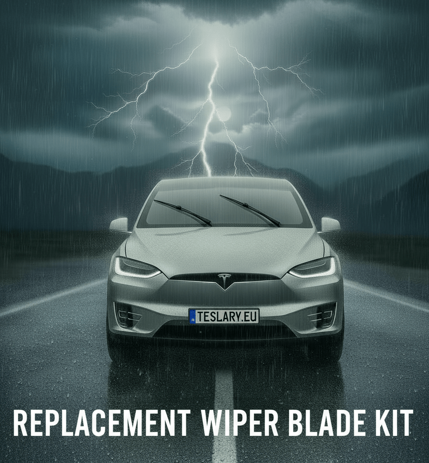 TESLA MODEL X WIPER BLADE KIT ( BOTH WIPERS ) 18 / 28 2016 - 2020 LHD - TESLARY Tesla Shop Accessories Europe Nederlands Dublin Cork Ireland Deutschland Espana Alicante France Italia