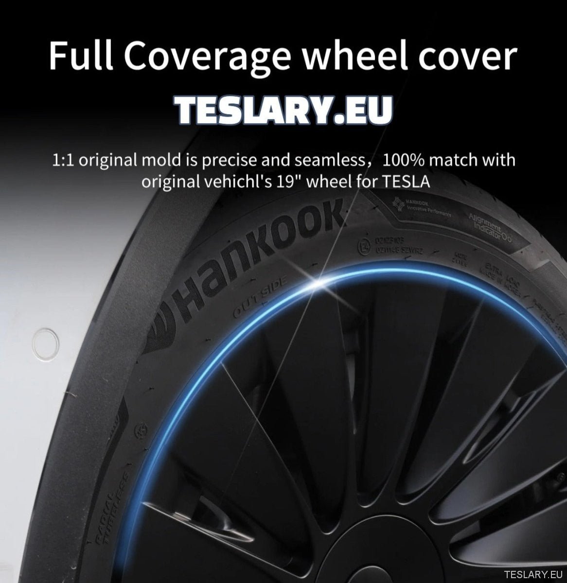 Tesla Model Y 19" Full Coverage Sports Performance Style Wheel Covers - TESLARY Tesla Shop Accessories Europe Nederlands Dublin Cork Ireland Deutschland Espana Alicante France Italia
