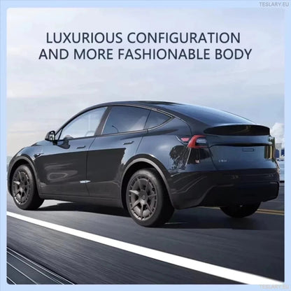 TESLA MODEL Y 19" UNIQUE S7 FULL COVER WHEEL HUBS - TESLARY Tesla Shop Accessories Europe Nederlands Ireland Deutschland Espana Alicante France Italia