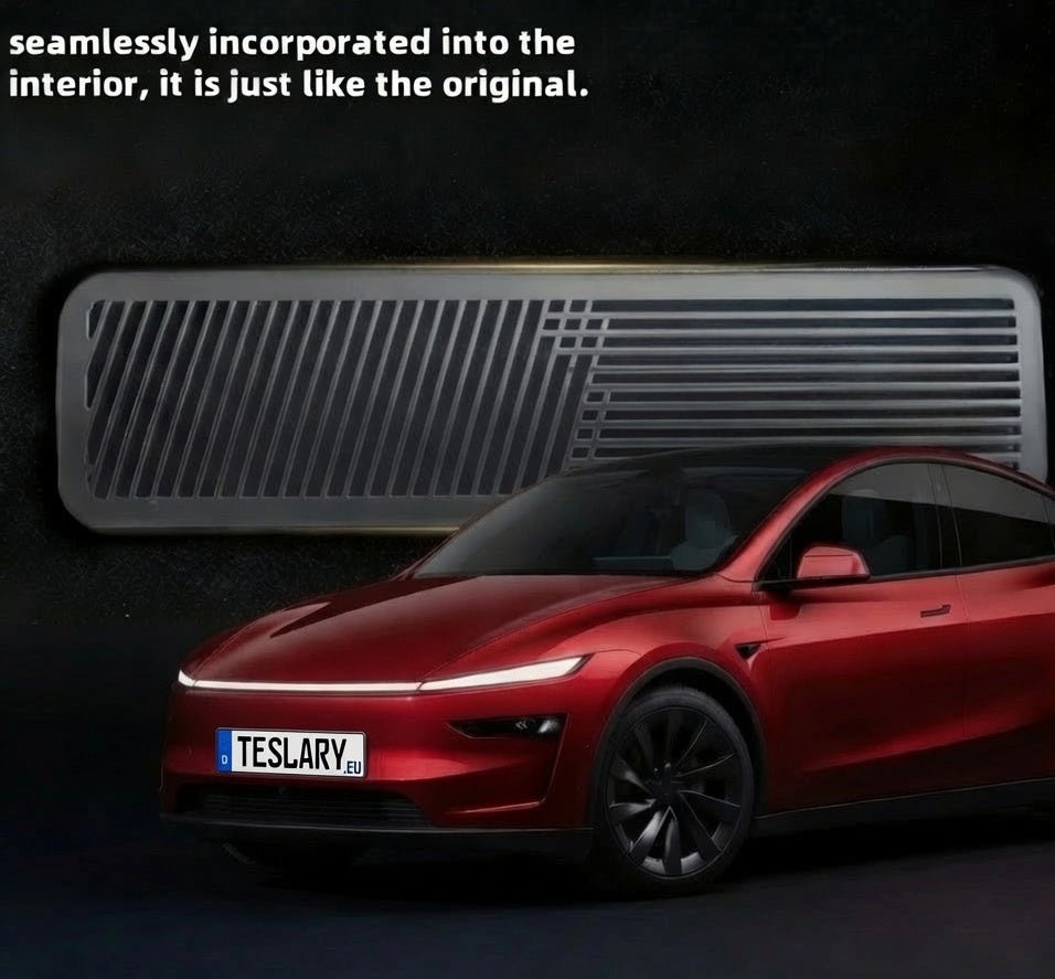 Tesla Model Y Juniper Black Rear Seat Vent Protector Buy from Europes Teslary.eu European Union Deutschland Espana Ireland Portugal Sweden Finland Poland