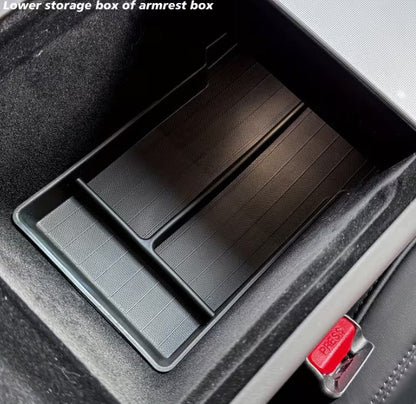 Tesla Model Y Juniper Lower Centre Console Storage Trays - TESLARY Tesla Shop Accessories Europe Nederlands Dublin Cork Ireland Deutschland Espana Alicante France Italia