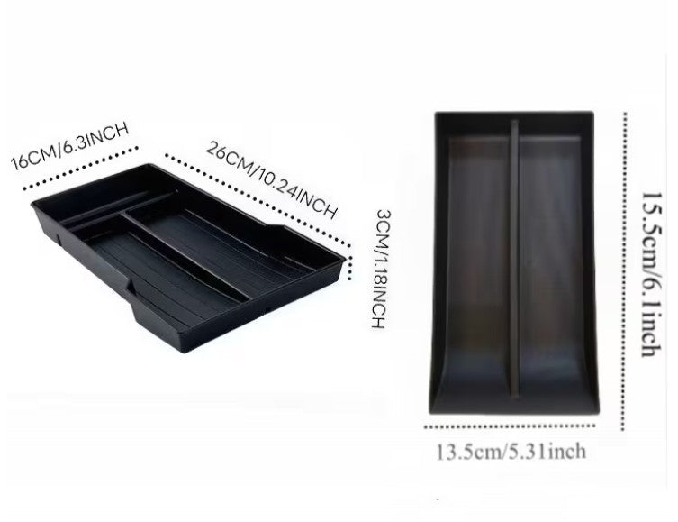 Tesla Model Y Juniper Lower Centre Console Storage Trays - TESLARY Tesla Shop Accessories Europe Nederlands Dublin Cork Ireland Deutschland Espana Alicante France Italia