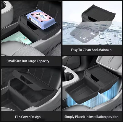Tesla Model Y Juniper ( RWD Standard Only ) Center Console Lower Organizer Tray - TESLARY Tesla Shop Accessories Europe Nederlands Dublin Cork Ireland Deutschland Espana Alicante France Italia