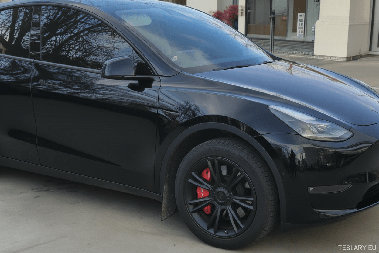 Tesla Model Y UNIQUE S14 19" Gemini Style - Matte Black - TESLARY Tesla Shop Accessories Europe Nederlands Dublin Cork Ireland Deutschland Espana Alicante France Italia