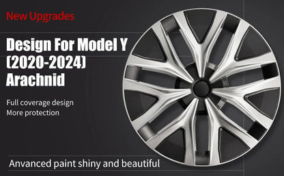 Teslary Model Y 2021-2025 19 inch Arachnid Web Wheel Covers Full Rim Covers - New Style - TESLARY Buy Tesla Shop Accessories Europe Nederlands Dublin Cork Ireland Deutschland Espana Iceland Finland France Italia