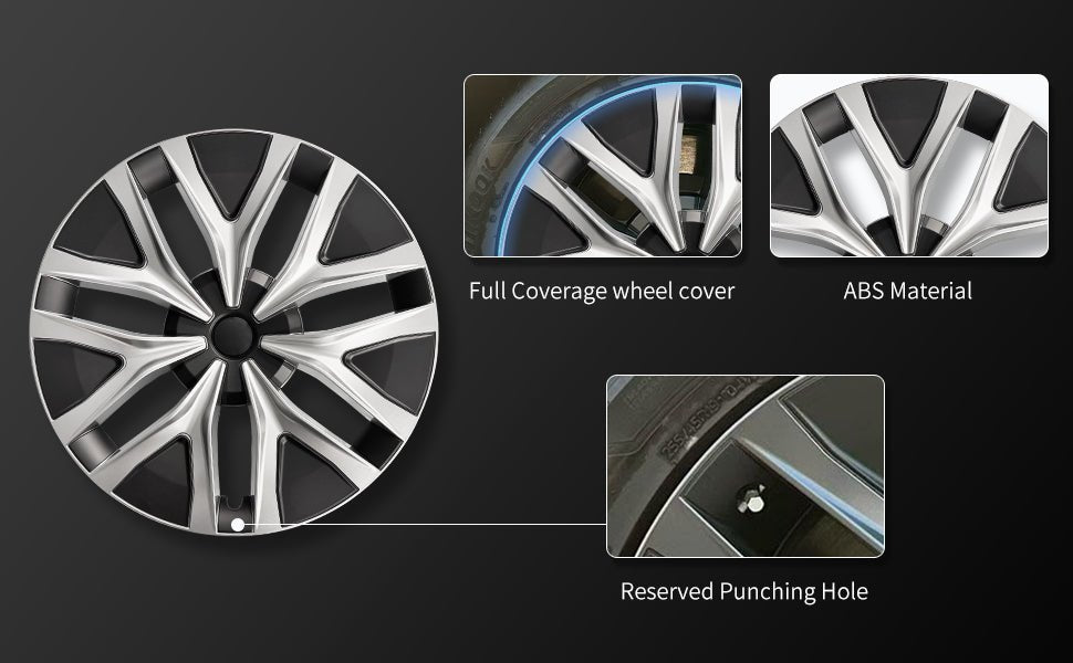 Teslary Model Y 2021-2025 19 inch Arachnid Web Wheel Covers Full Rim Covers - New Style - TESLARY Buy Tesla Shop Accessories Europe Nederlands Dublin Cork Ireland Deutschland Espana Iceland Finland France Italia