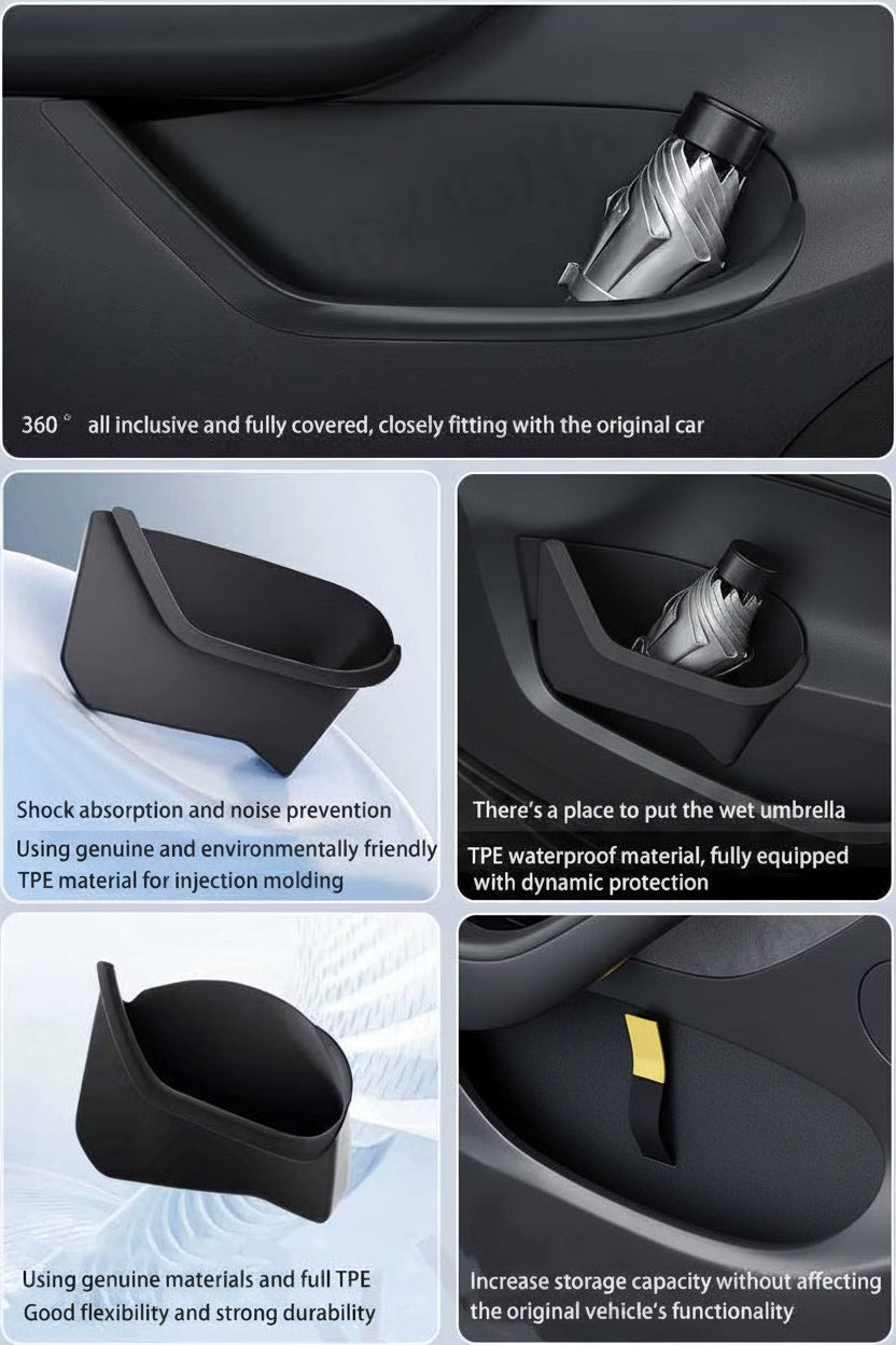 TPE Protective Door Pocke Inserts for your Tesla Model Y 2022 - 2024 or Tesla Model 3+ Highland - TESLARY Tesla Shop Accessories Europe Nederlands Dublin Cork Ireland Deutschland Espana Alicante France Italia