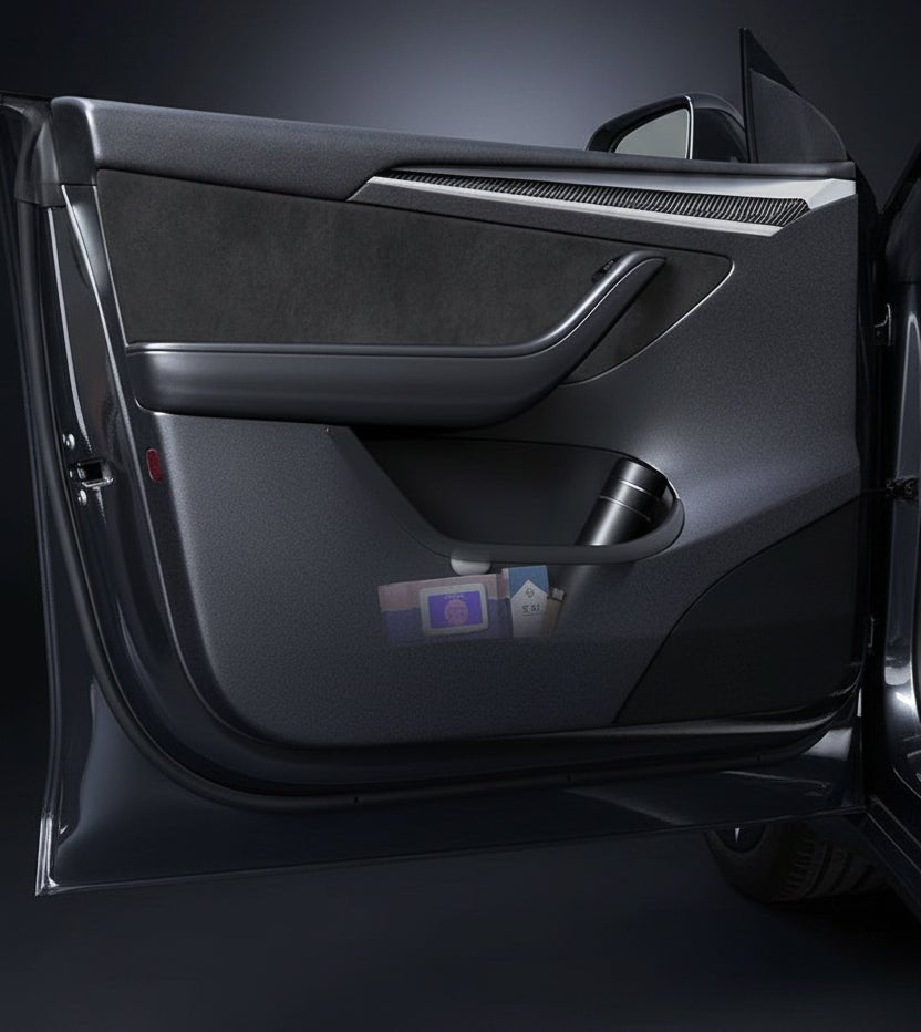 TPE Protective Door Pocke Inserts for your Tesla Model Y 2022 - 2024 or Tesla Model 3+ Highland - TESLARY Tesla Shop Accessories Europe Nederlands Dublin Cork Ireland Deutschland Espana Alicante France Italia