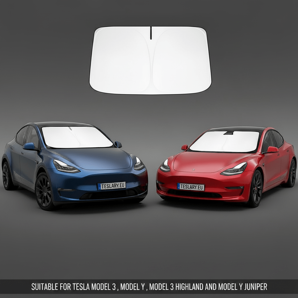 Windscreen Cover for Tesla Model 3 , Y , Model Y Juniper and Model 3 Highland - TESLARY Tesla Shop Accessories Europe Nederlands Dublin Cork Ireland Deutschland Espana Alicante France Italia
