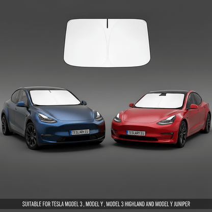 Windscreen Cover for Tesla Model 3 , Y , Model Y Juniper and Model 3 Highland - TESLARY Tesla Shop Accessories Europe Nederlands Dublin Cork Ireland Deutschland Espana Alicante France Italia