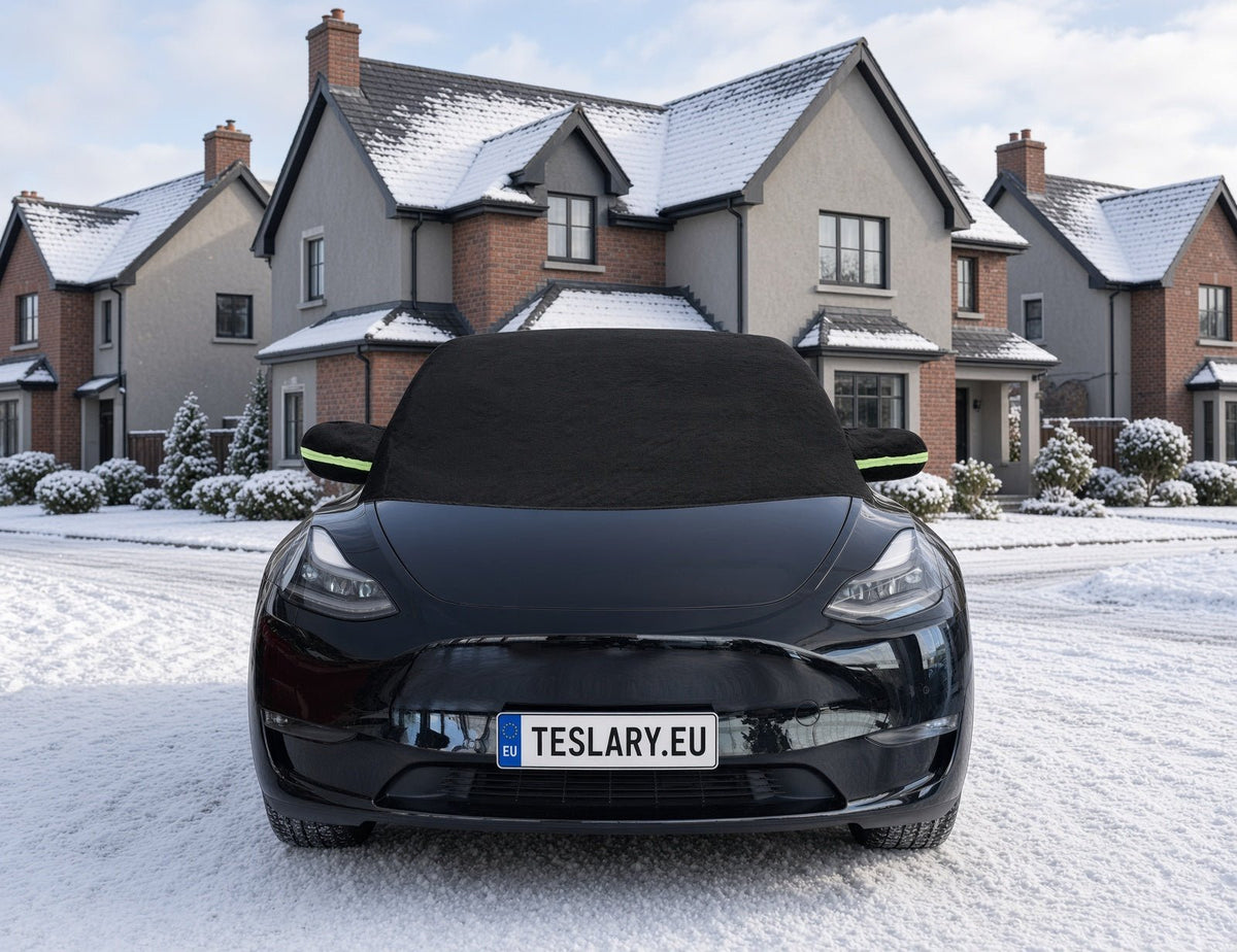 Windshield Snow & Weather Cover for your Tesla Model 3 or Tesla Model Y also Suitable for BYD , MG4 and VW ID4 - TESLARY Buy Tesla Shop Accessories Europe Nederlands Dublin Cork Ireland Deutschland Espana Iceland Finland France Italia
