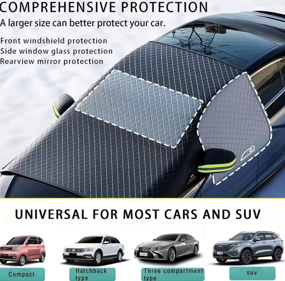 Windshield Snow & Weather Cover for your Tesla Model 3 or Tesla Model Y also Suitable for BYD , MG4 and VW ID4 - TESLARY Buy Tesla Shop Accessories Europe Nederlands Dublin Cork Ireland Deutschland Espana Iceland Finland France Italia