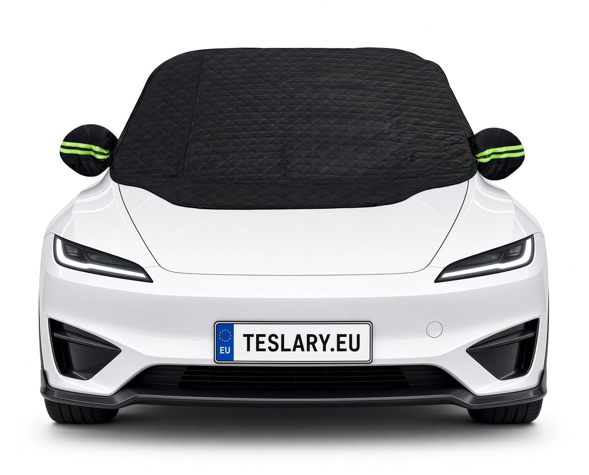 Windshield Snow & Weather Cover for your Tesla Model 3 or Tesla Model Y also Suitable for BYD , MG4 and VW ID4 - TESLARY Buy Tesla Shop Accessories Europe Nederlands Dublin Cork Ireland Deutschland Espana Iceland Finland France Italia