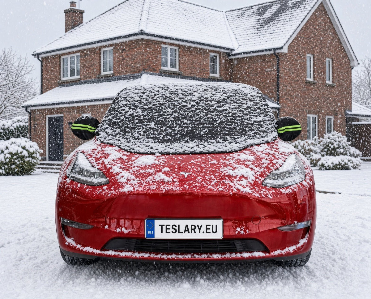 Windshield Snow & Weather Cover for your Tesla Model 3 or Tesla Model Y also Suitable for BYD , MG4 and VW ID4 - TESLARY Buy Tesla Shop Accessories Europe Nederlands Dublin Cork Ireland Deutschland Espana Iceland Finland France Italia